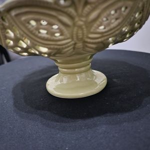 Butterfly ceramic footed bowl.